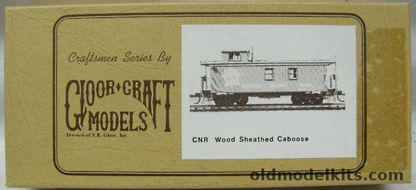 Gloor Craft Models HO 36' 2 Window Wood Offset Cupola Caboose - Canadian National -  HO Craftsman Kit, 345 plastic model kit